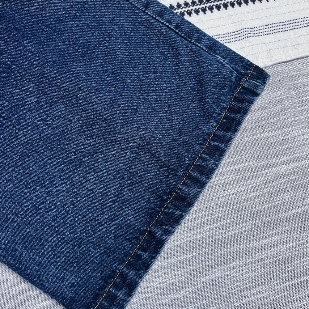 IVY PARK Blue Wide Leg Jeans with White Stripes - Picture 7 of 11